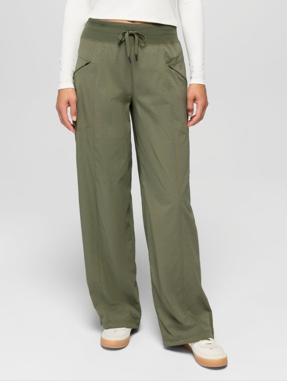Prana Koen Wide Leg Pant Olive Green Women's Large